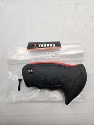 #ad #ad New Oem Taurus Raging Bull Hunter Grip And Screw Red Black Rubber Revolver Grips $44.87