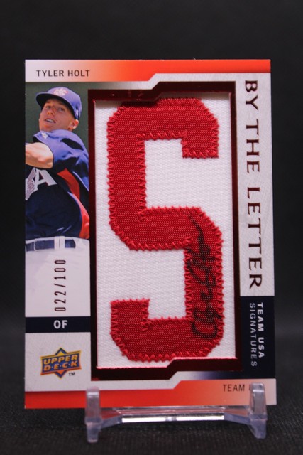 Tyler Holt #BTLU-TH 2009 UD Signature Stars USA Letter Auto SN/100