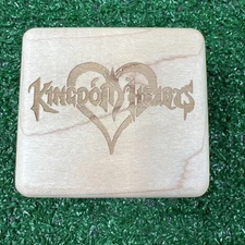 Sankyo Kingdom Hearts Wooden Music Box Carved Light Wood Works
