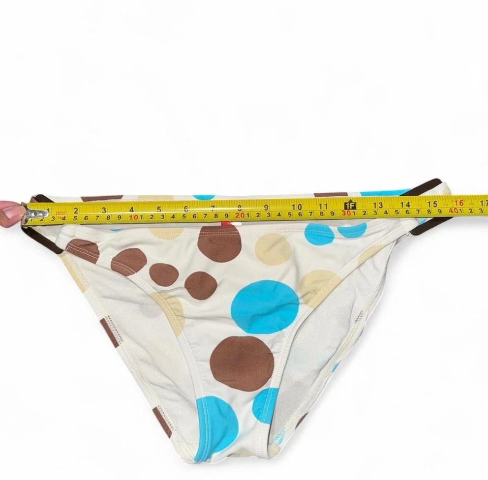 Calcinha de biquíni Esprit Beach bolinhas com detalhes de fivela | Tamanho desconhecido - Imagem 4 de 4