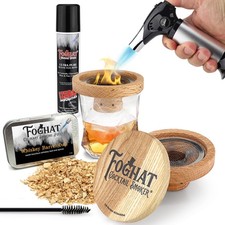 THOUSAND OAKS BARREL Foghat Cocktail Smoking Kit - Bourbon Barrel Oak Fuel Wo...