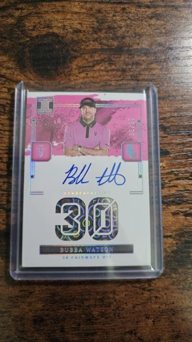 2024 Impeccable LIV Fairways Hit Bubba Watson #16/30 On Card AUTO Range Goats GC