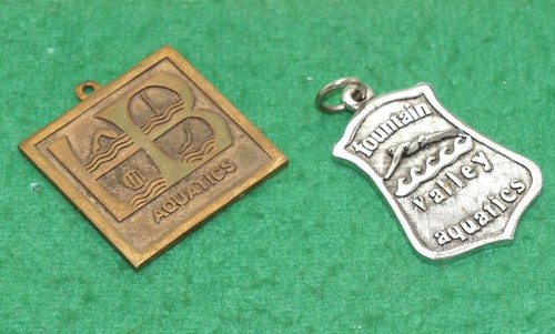 Vintage Huntington Beach & Fountain Valley Aquatics Award Medals - Picture 3 of 3