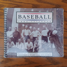 NEW SEALED BASEBALL CALENDAR 1995 (ENGAGEMENT) By Kenneth Burns PBS Series