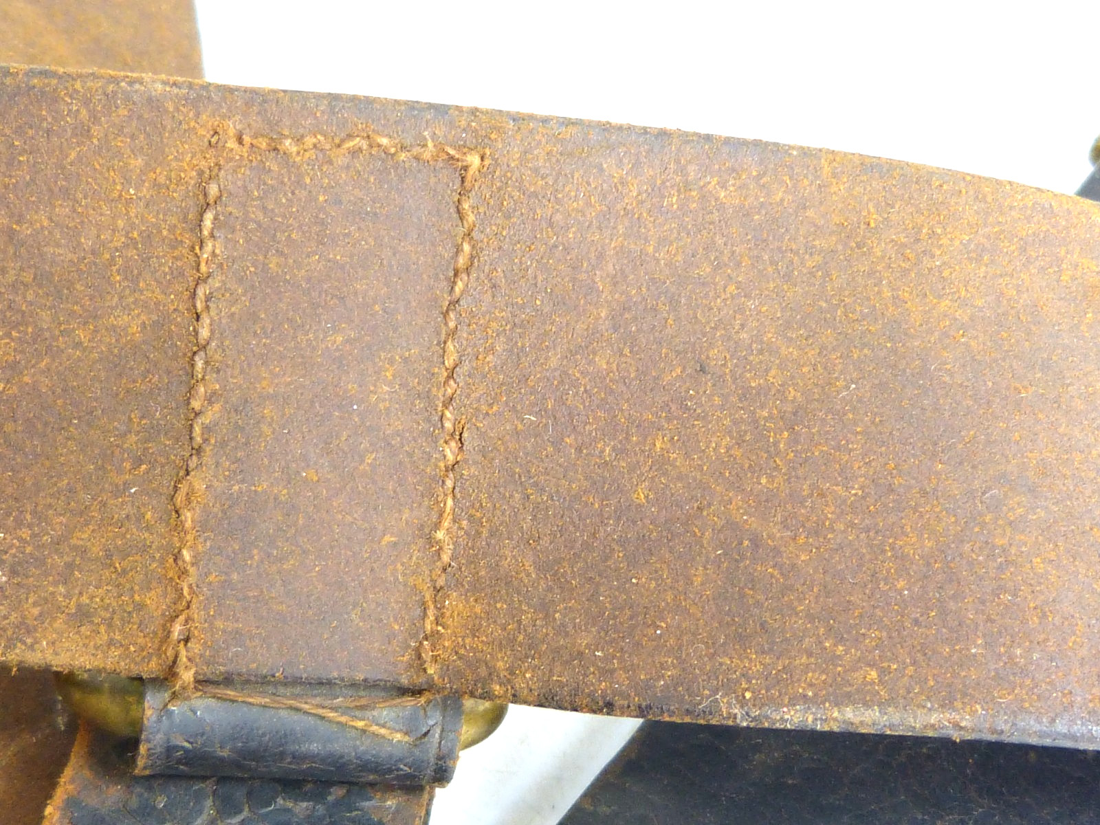 Beautiful Antique Model 1851 Eagle Belt Plate W Leather Belt / Hangers M1851