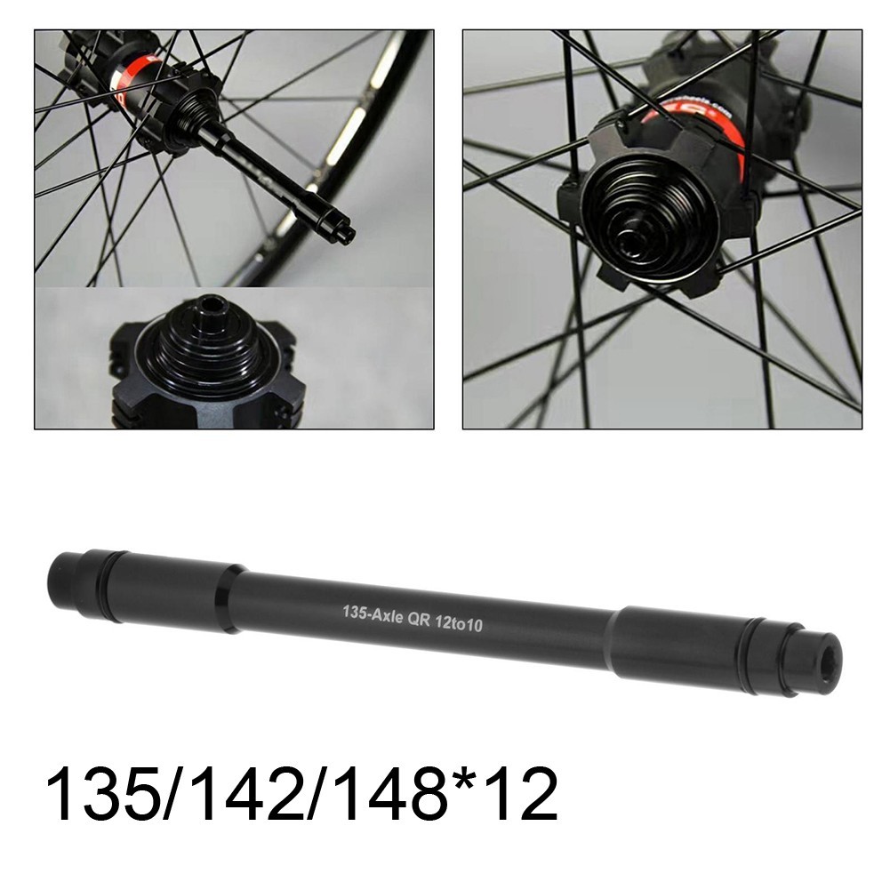Premium Bike Bicycle Rear Hub Thru Axle Conversion Kit 135/142/148mm to 10mm