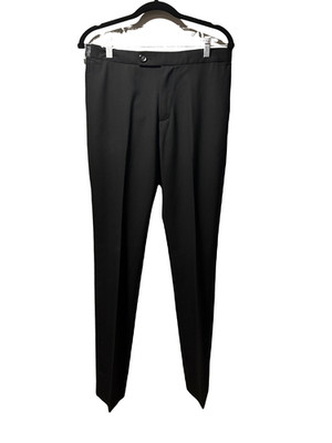SIZE 30 / 46 ~ SS08 Raf Simons Black Wool Casual Dress Trousers