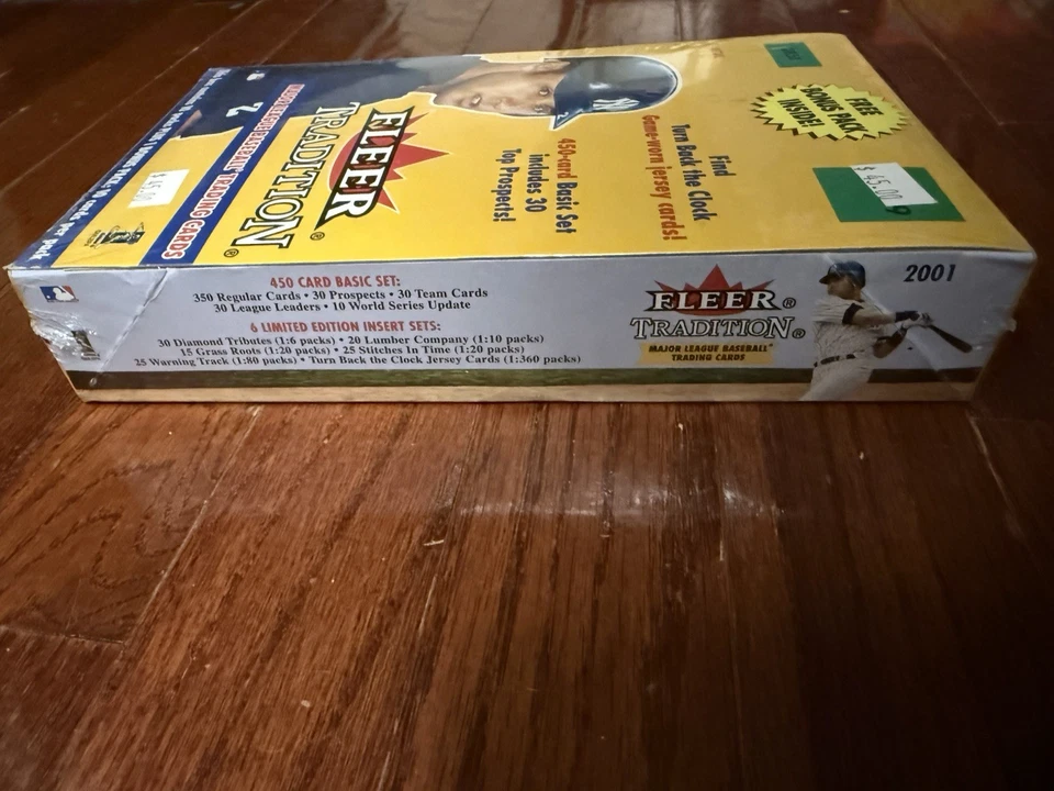 2001 Fleer Tradition Baseball Wax Box Unopened Factory Sealed 11 Packs L38 - Image 3 of 4