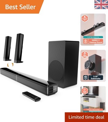 SB80 XTRA Soundbar für TV 200W 2.1 Kanal HDMI ARC Bluetooth Fernbedienung