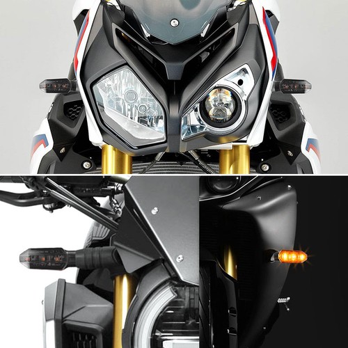 4X LED Turn Signal Indicators for Motorbike Scooter Quad Cruiser Off Road Turing - Foto 16 di 16