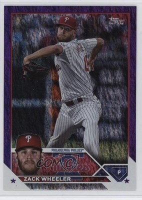 2023 Topps Series 2 Retail Purple Foil 741/799 Zack Wheeler #511 g5e