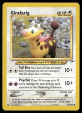 Girafarig 66/105 Common Neo Destiny Pokemon Moderately Played on eBay