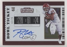 2019 Panini Contenders Draft Picks Bowl Ticket 2/25 Rodney Anderson Auto 4t6