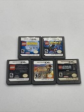 B6 NINTENDO DS Lot of 5 Games LEGO Batman Indiana Jones Star Wars Pirates