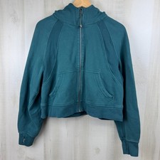 Lululemon Women s Scuba Full Zip Oversized Hoodie Dark Green Sz Medium