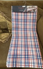 Nautica America Stars Stripes Patriotic Table Runner 16x72”