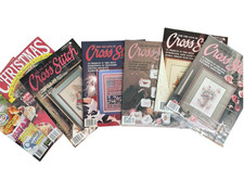 Lot of 7 Magazines For the Love of Cross Stitch Leisure Arts 1980/90s Embroidery