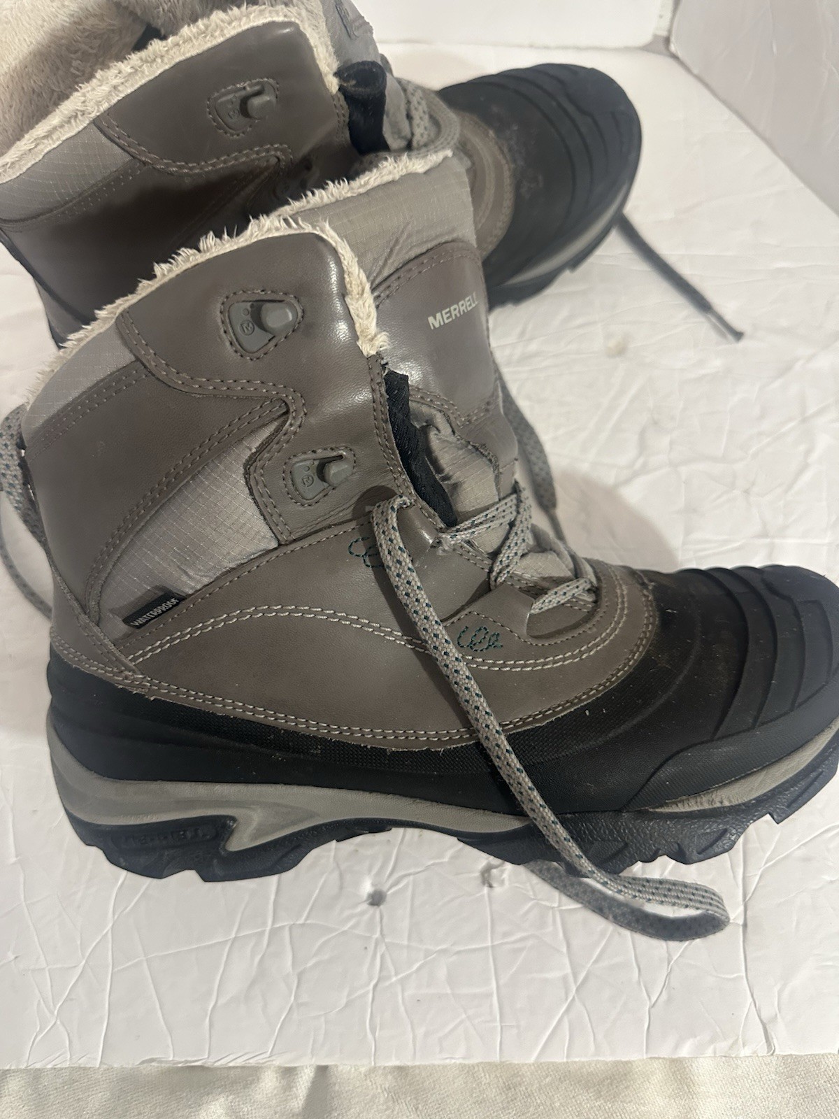 Stivali da neve Merrell Snowbound impermeabili OptiWarm antracite donna taglia 8 5 J55622