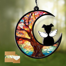 Dog Memorial Gifts for Loss of Dog  Diy Dog Angel Memorial Suncatcher,Dog Loss