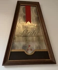 Vintage Trapezoidal Michelob Light Beer Bar Mirror Sign Framed Man Cave Decor
