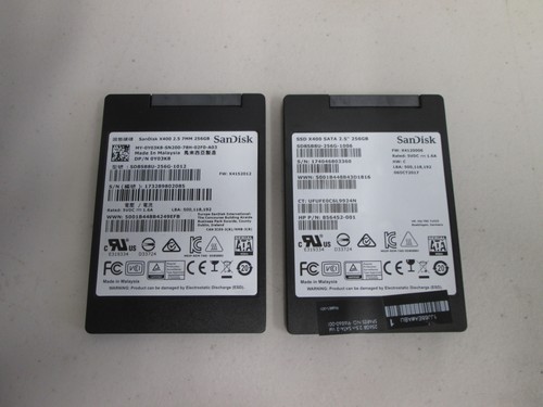 2x SanDisk X400 256Gb SATA III 2,5 Zoll Solid State Drive SSD Speicher