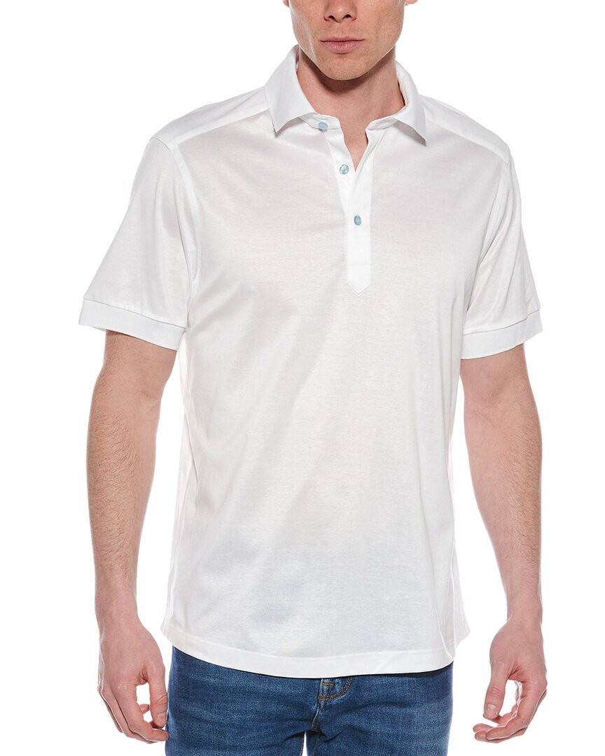 Eton Contemporary Fit Polo Shirt Mens White Xs 14090₽