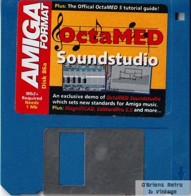 Amiga Format Cover Disk No. 86A OctaMED Soundstudio, Commodore Amiga, Floppy