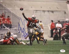Troy Smith Signed Autographed Ohio State Buckeyes 11x14 Photo Heisman Psa/Dna