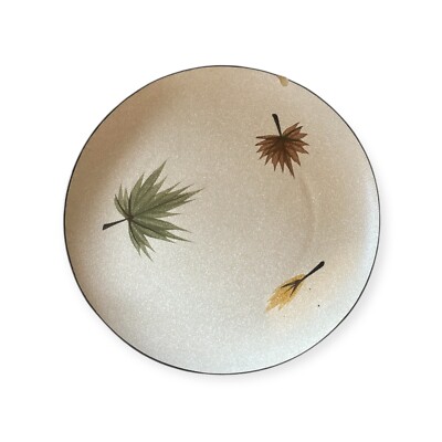 Harmony House Stoneware 10 3/8'' Dinner Plate Maple Leaf Leaves 4102 Japan