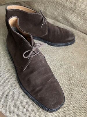 Salvatore Ferragamo Mens Brown Suede Chukka Boots Size UK 11  display picture 2