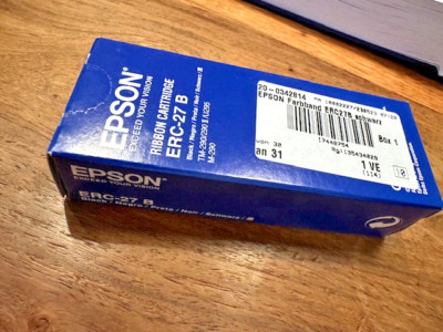 Epson Ribbon Cartridge ERC-27 B black schwarz OVP