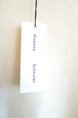 PROENZA SCHOULER Cropped Rib Knit Linen Cotton Crew Sweater SSENSE M NWT $890 - Picture 7 of 18