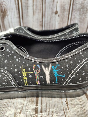 Vans Authentic Anaheim Factory M9.5/W11 Cosmic/Love Black Sneakers