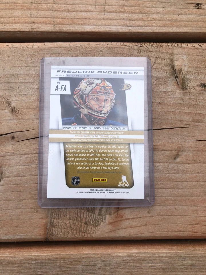 Rare Titanium Frederik Andersen Signed Rookie Card - Limited Edition - NEAR MINT - Image 2 of 2