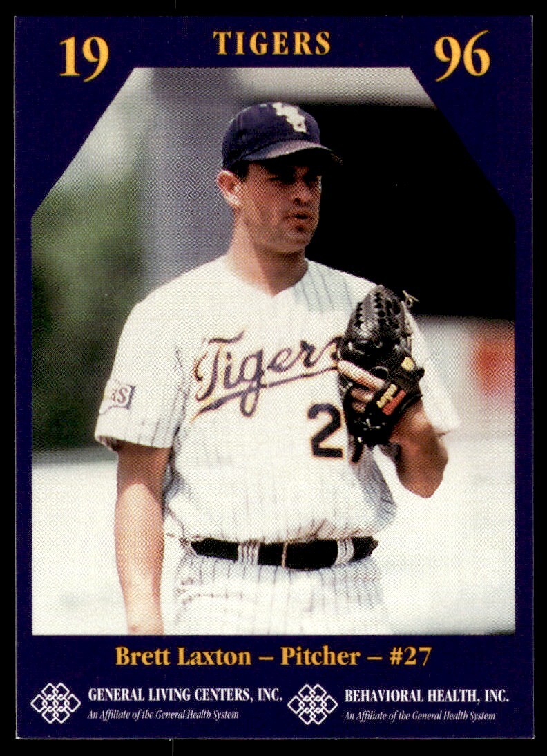 1996 McDaq LSU Tigers Brett Laxton Sr. Baseball #9 | eBay