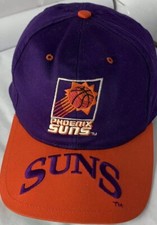Phoenix Suns Mens Vintage Old School Hat Cap Purple Orange Snapback Basketball 