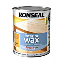 Ronseal Interior Wax, 750ml - Suitable For Doors, Window Frames, Floor Skirting