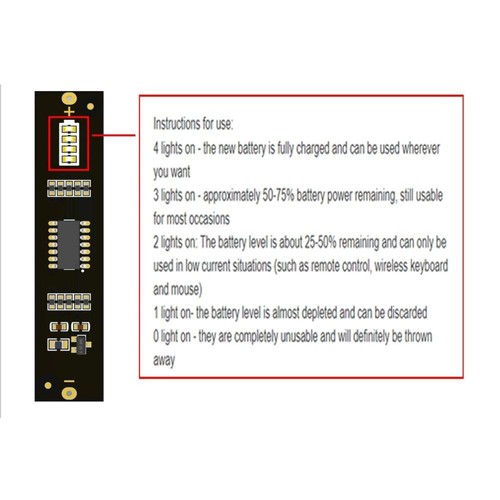 suit for AA Size 5 Battery Tester Checker Battery Level Detection - Picture 11 of 11