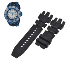 Subaqua 20128 26mm Black Rubber Watch Strap For Invicta