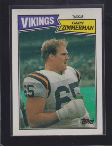 1987 Topps #207 Gary Zimmerman Rookie - Minnesota Vikings - 735 - 🔥🏈🔥
