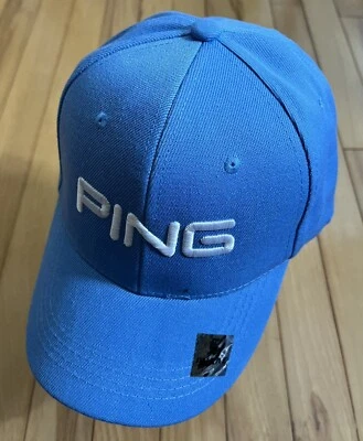Golf Hat. Ping Sky Blue Baseball Cap. ***A cost-effective hat & gift!