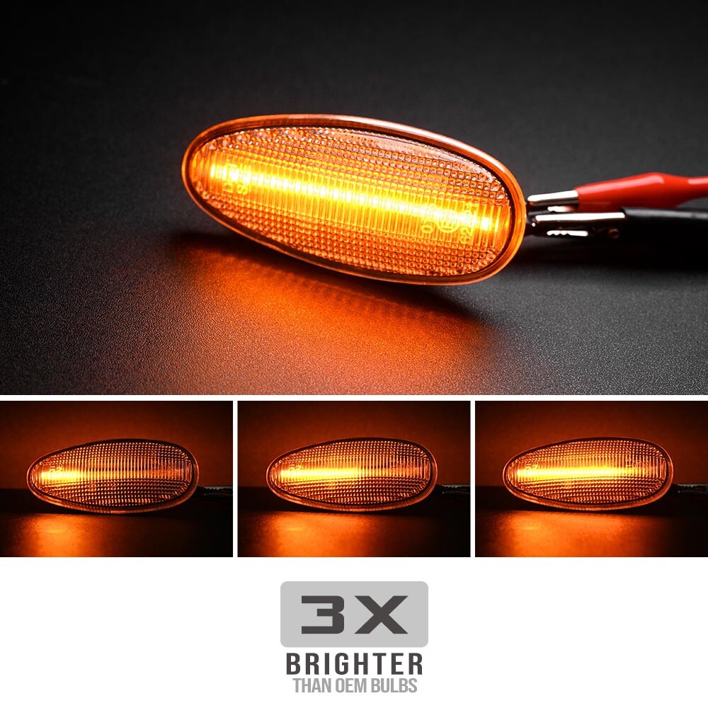 Clear Sequential LED Fender Side Marker Light for JDM Clear Sequential LED Fender Side Marker Light for JDM