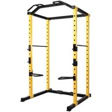 Power Cage Squat Rack Lat Pull 1000 lb Home Gym Dip Bars Body Weightlifting NEW