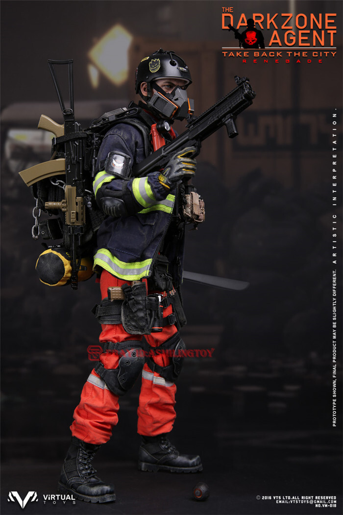 VTS Toys VM-018 RENEGADE THE DARKZONE AGENT Action Figure In