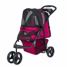 Durable Pet Stroller- Pink Petique Stroller for Dogs  Cats