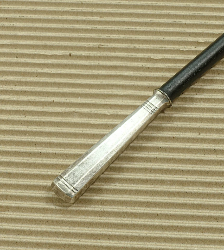 vintage Walking Stick Cane silver 800 - Image 3 of 4