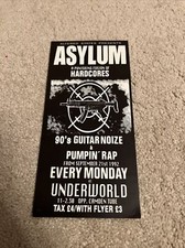 Asylum Altered States Underworld Camden London 1992 Rave Flyer