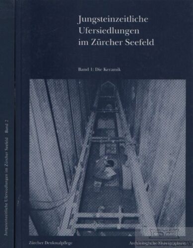 Buch: Jungsteinzeitliche Ufersiedlungen im Zürcher Seefeld, Gerber. 2 Bände - Zdjęcie 1 z 1