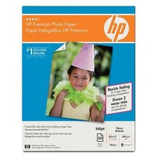 Premium Photo Paper, Glossy, 8-1/2 quot;x11 quot;, 50/PK, White