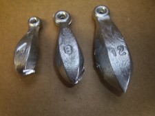 Bank sinkers  4oz to 24oz  10- lb bag "FREE shipping"